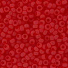 Miyuki rocailles Perlen 11/0 - Matted transparent light red 11-140F